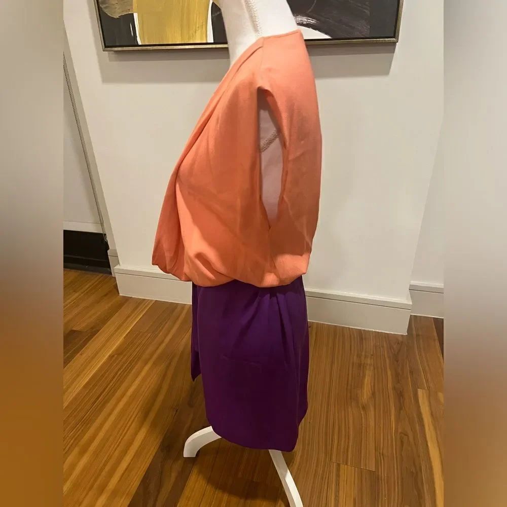 Diane Von Furstenberg color block dress size 4 - Picture 7 of 11